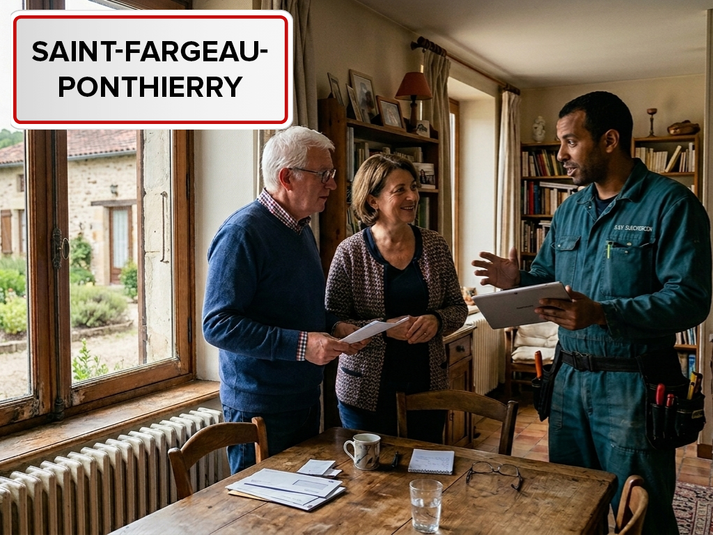 Installation de pompe à chaleur à Saint-Fargeau-Ponthierry (77310) en Seine-et-Marne