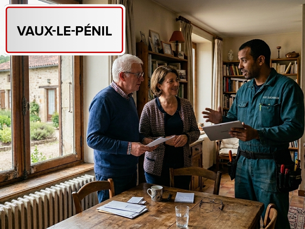 Installation de pompe à chaleur à Vaux-le-Pénil (77000) en Seine-et-Marne